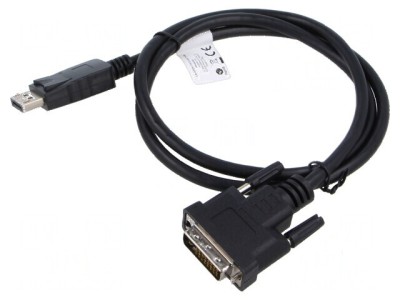 Cablu adaptor DisplayPort 1.2 1m negru foto