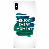 Husa silicon pentru Apple Iphone X, Enjoy Every Moment Motivational