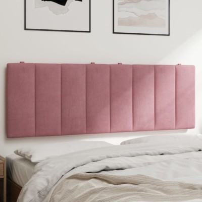 vidaXL Pernă tăblie de pat, Hanko, roz, 120 cm, catifea 374666 foto
