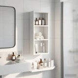 vidaXL Dulap de perete pentru baie Alb 30 x 14 x 70 cm Lemn prelucrat 889327