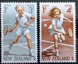 Noua Zeelanda 1972 tenis, sport serie nestampilata, Stampilat