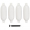 Baloane de acostare, 4 buc., alb, 58,5 x 16,5 cm, PVC GartenMobel Dekor