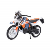 Macheta Motocicleta Bburago 1:18 KTM 790 Adventure R Rally Albastru/Portocaliu,