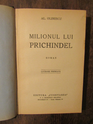 Milionul lui Prichindel - Al. Olinescu foto