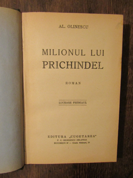 Milionul lui Prichindel - Al. Olinescu