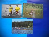 HOPCT LOT NR 478 SPORTIVI OLIMPICI CAIAC CANOE-RO -3 CARTI POSTALE-NECIRCULATE