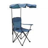 Cumpara ieftin Scaun pescuit, camping, pliant, structura metalica, cu protectie solara, 81 x 50 x 82 cm