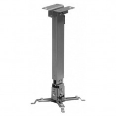 Suport de tavan telescopic Sopar Tapa Silver 23056, inaltime reglabila intre 43-65 cm, suporta pana la 12 kg, grad de inclinare de +/- 20° | +/- 10°,