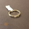 Inel tip banda cu cristale zirconia placat 14k - latime 3 mm