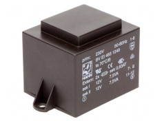 Transformator &icirc;ncapsulat 15VA 230V 12V PCB