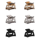 Set Clame Păr, Multicolor, Pătrate, 3.5 x 2.5 cm, 6 Bucăți, Oem