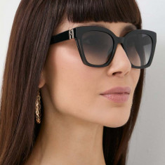 Furla ochelari de soare femei, culoarea negru, SFU708_540700