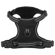 Gossi ham pentru caini cu plumb si guler, reglabil, negru, m