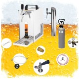 ich-zapfe PYGMY 25 LE Dozator de bere 1 linie cu răcire uscată set complet 30 l/h