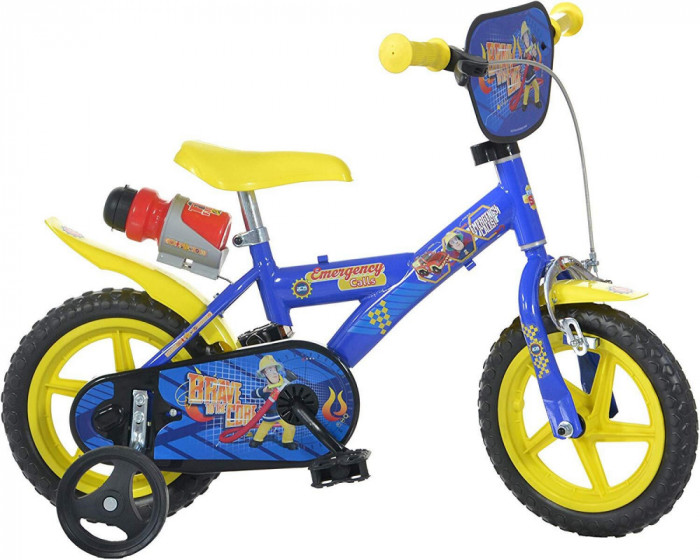 Bicicleta copii 12&#039;&#039; Pompierul Sam PlayLearn Toys