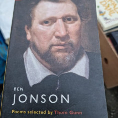 Ben Jonson, poems selected by Thom Gunn