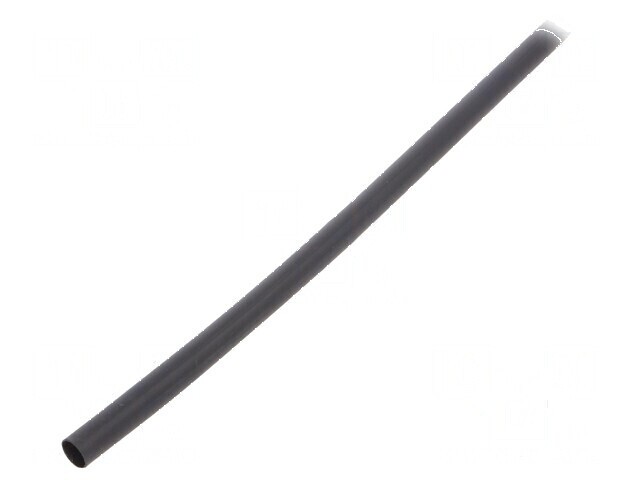 Manşon termocontractabil 6mm cu adeziv, 1,2m, negru