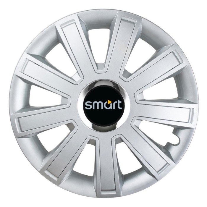 Set 4 Capace Roti, potrivite jantelor de R15, pentru Smart, model flash cromat