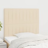 VidaXL Tăblii de pat, 2 buc, crem, 80x5x78/88 cm, textil 3116549