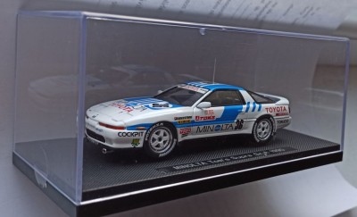 Macheta Toyota Supra &amp;quot;Minolta&amp;quot; Gr. A 1990 - Ebbro 1/43 foto