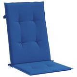 Perne scaun spatar &icirc;nalt, 6 buc., albastru, 120x50x3 cm, textil GartenMobel Dekor, vidaXL