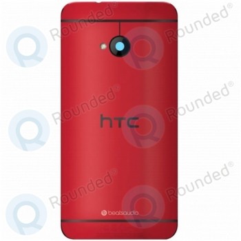 Capacul bateriei HTC One (M7) roșu foto