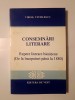 Virgil Vintilescu - Consemnări literare: repere literare bănățene p&acirc;nă la 1880 (Studii Banat) Editura de Vest, 1995