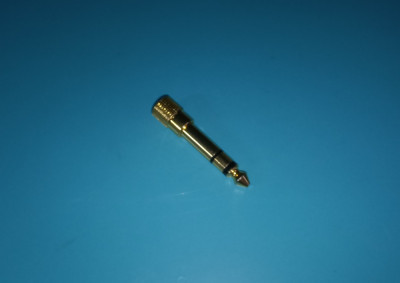 Adaptor audio Jack 6.3mm - Jack 3.5mm auriu foto