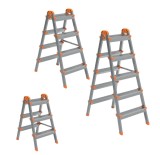 Cumpara ieftin Scara dubla din otel 5+5 trepte, 110cm inaltime, 120kg, 6.5kg , Perilla 12505