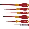 Set 6 Surubelnite VDE 1000V Topex 39D150, CrMo, Izolate, Tester Tensiune, HardWork ToolsRange