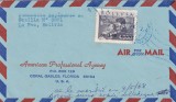 FILATELIE TEMATICA - PLIC BOLIVIA TEMATICA AVION AVIOANE AVIATIE AIRMAIL