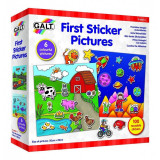 Primul meu set de stickere Galt, 6 imagini, reutilizabile, 3 ani+