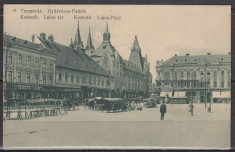 TIMISOARA PIATA KOSSUTH LAJOS ZI DE PIATA TARANI CIRCULATA foto