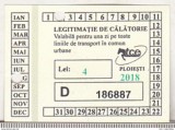 bnk div TCE Ploiesti - Legitimatie 1 zi 4 lei - toneta 2018