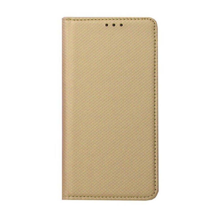 Husa flip pu cu inchidere magnetica pentru samsung galaxy s21, gold
