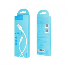 Hoco Soarer X25 Cablu de date USB 2.0 la Lightning pentru Apple iPhone-Lungime 1 Metru-Culoare Alb