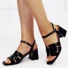 Sandale Dama Elegante Negre Toc 6cm Piele Eco BYX9232