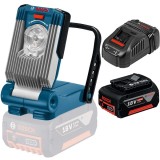 Bosch GLI 14.4 V/18 V + GBA 18 V + GAL 1880 CV - Lampa + Set acumulator si incarcator Li-Ion 18 V 5 Ah