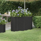 vidaXL Strat &icirc;nălțat grădină 114x40x68 cm oțel vopsit electrostatic