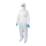 Combinezon de protectie, intreg, impermeabil, cu gluga, 1 buc, alb, L, M, S
