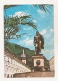 RF57 -Carte Postala- Baile Herculane, statuia lui Hercule, circulata 1977