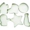 Set 6 forme decupatoare tema Craciun, pentru biscuiti sau gogosi, 6 cm, 513COF