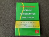 Matematici pentru economisti Teorie si aplicatii Cristina Liliana Pripoae 10/0