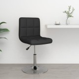 VidaXL Scaun de bar, negru, piele ecologică