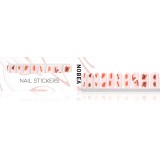 NOBEA Accessories Nail File folii autocolante pentru unghii Red &amp; pink 1 buc