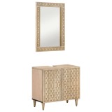 VidaXL Set mobilier de baie, 2 piese, lemn masiv de mango 3206317
