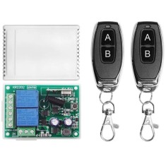 Releu cu telecomanda radio doua relee + 2 telecomenzi 220V 2 canale automatizari porti