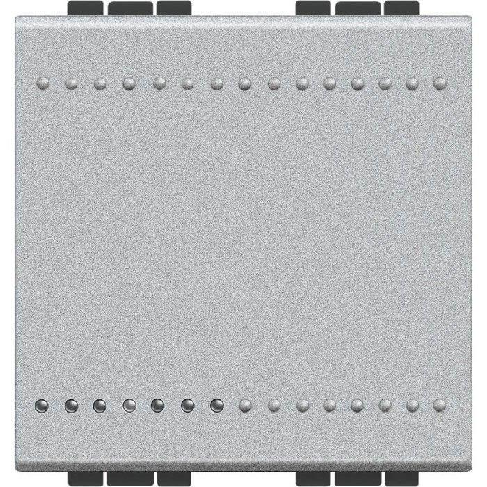 Intrerupator simplu Living Light Bticino 2M aluminiu NT4001M2N