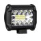 LED проектор за кола, Offroad, 60W, 12V, 8000 лумена, квадратен, IP67, ъгъл на осветяване 60&deg;, черен