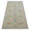 Covor de lana SOHO 477.07.LA400 OSTA - Flori, cadru, natural verde / bej, 160x240 cm